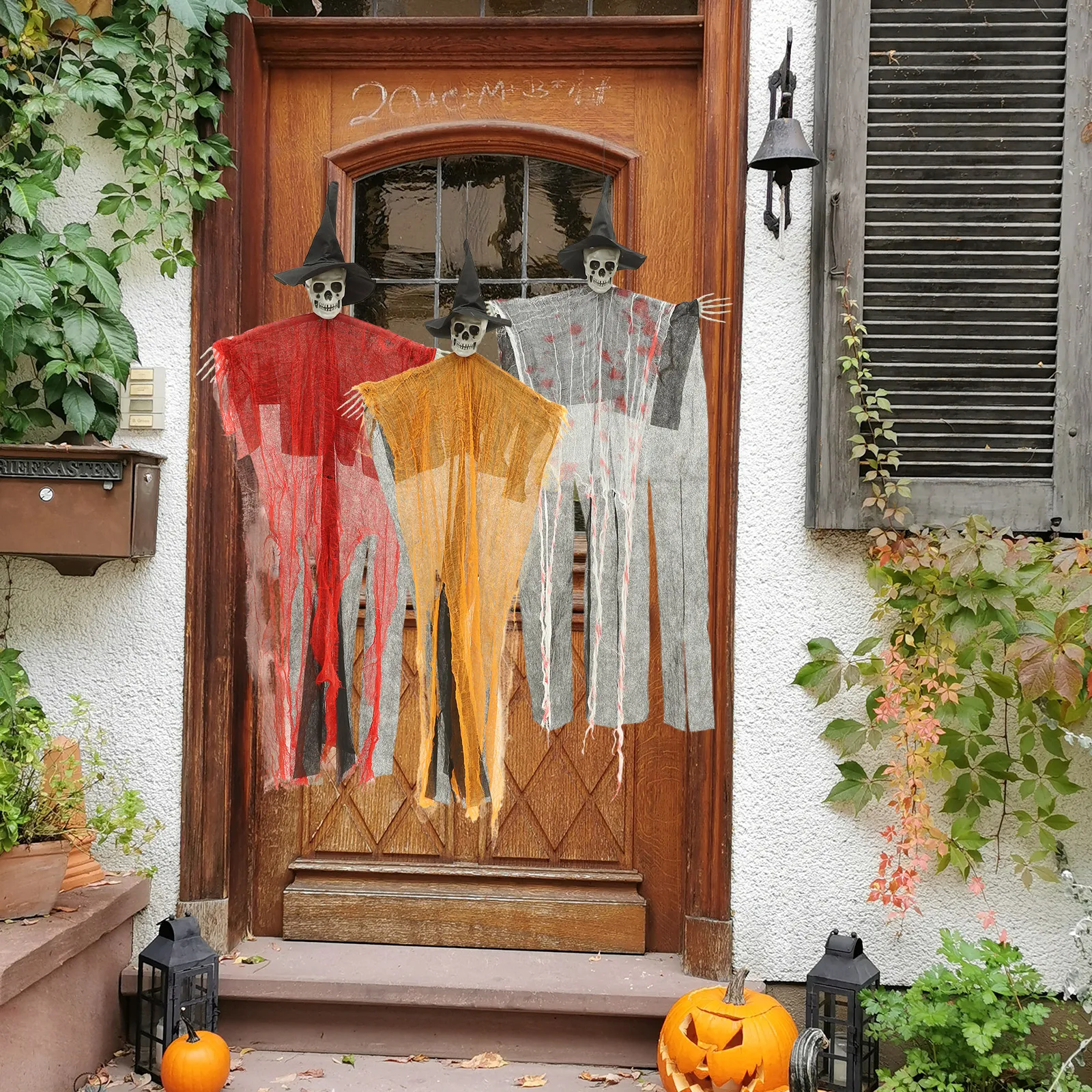 

3 Pcs Hat Hanging Ghost Halloween Party Decorations for Indoor Haunted Houses Layout Props Artificial Themed Cloth Horror