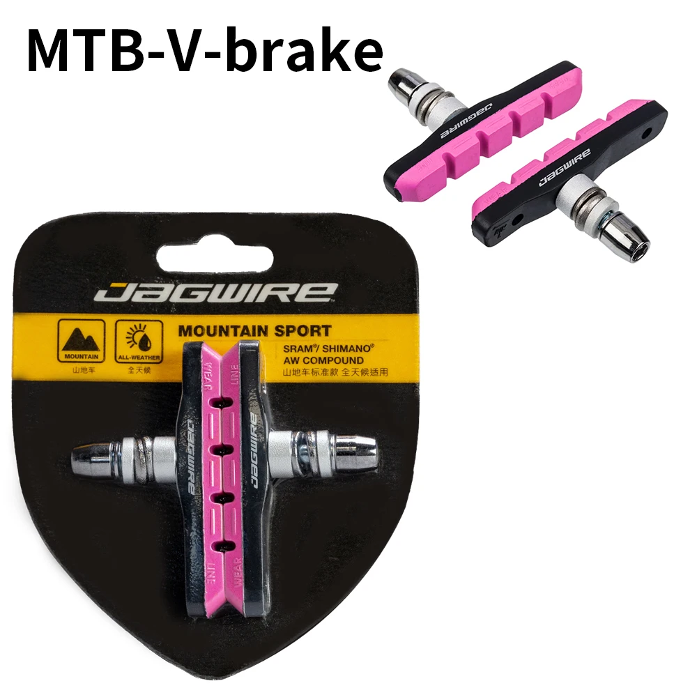 وسادات فرامل الدراجة من Jagwire وسادات فرامل على شكل حرف V تناسب ShimanO/TEKTRO/TPR لدراجات ركاب الطرق الجبلية