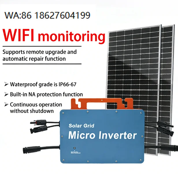

600W 800W 1000W IP66 Die Cast Aluminum Grid Tie Micro Inverter WiFi Monitoring 95% Efficiency Home PV Equipment