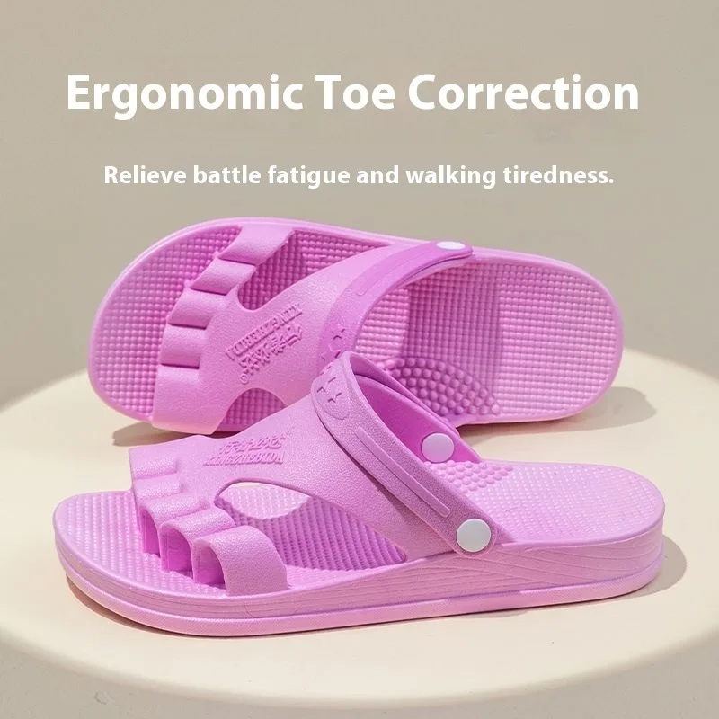 Toe Separator Sandals  Men Women Bunion Corrector Comfortable Arch Support Slippers Anti Slip  Indoor Outdoor Driving Walking