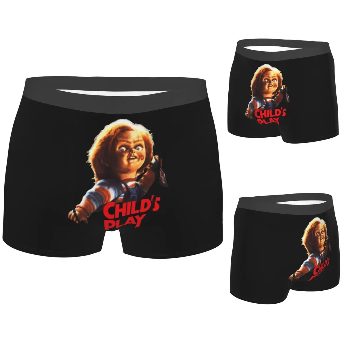 

Трусы-боксеры, шорты Chucky See You In Hell (3) Трусики, мужское мягкое нижнее белье для Homme, мужской подарок бойфренду