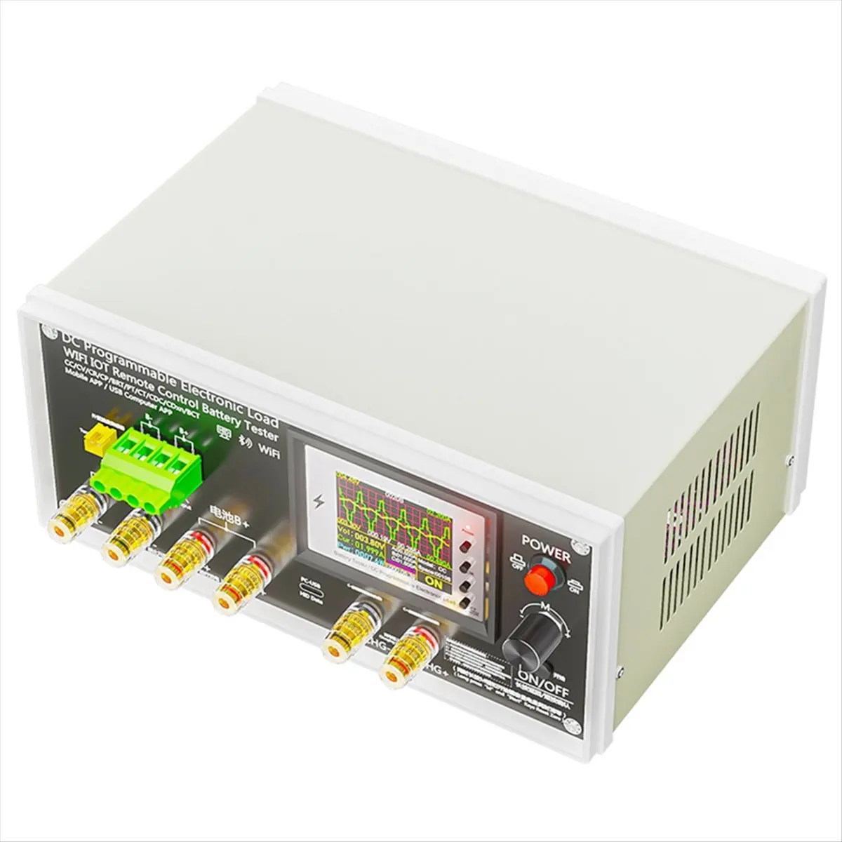 《Factory Direct》WiFi Tuya 200V 50A DC Electronic Load USB Tester High Resolution Battary Capacity Monitor Charging Discharge Too