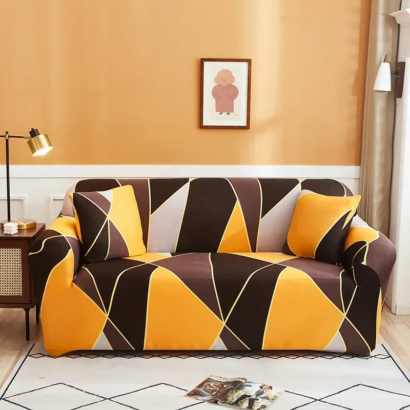 High Elasticity Sofa Covers for Living Room Funda Sofa Couch Cover Chair Protector 1/2/3/4-seater Geometric Sofa Slipcovers소파 커버