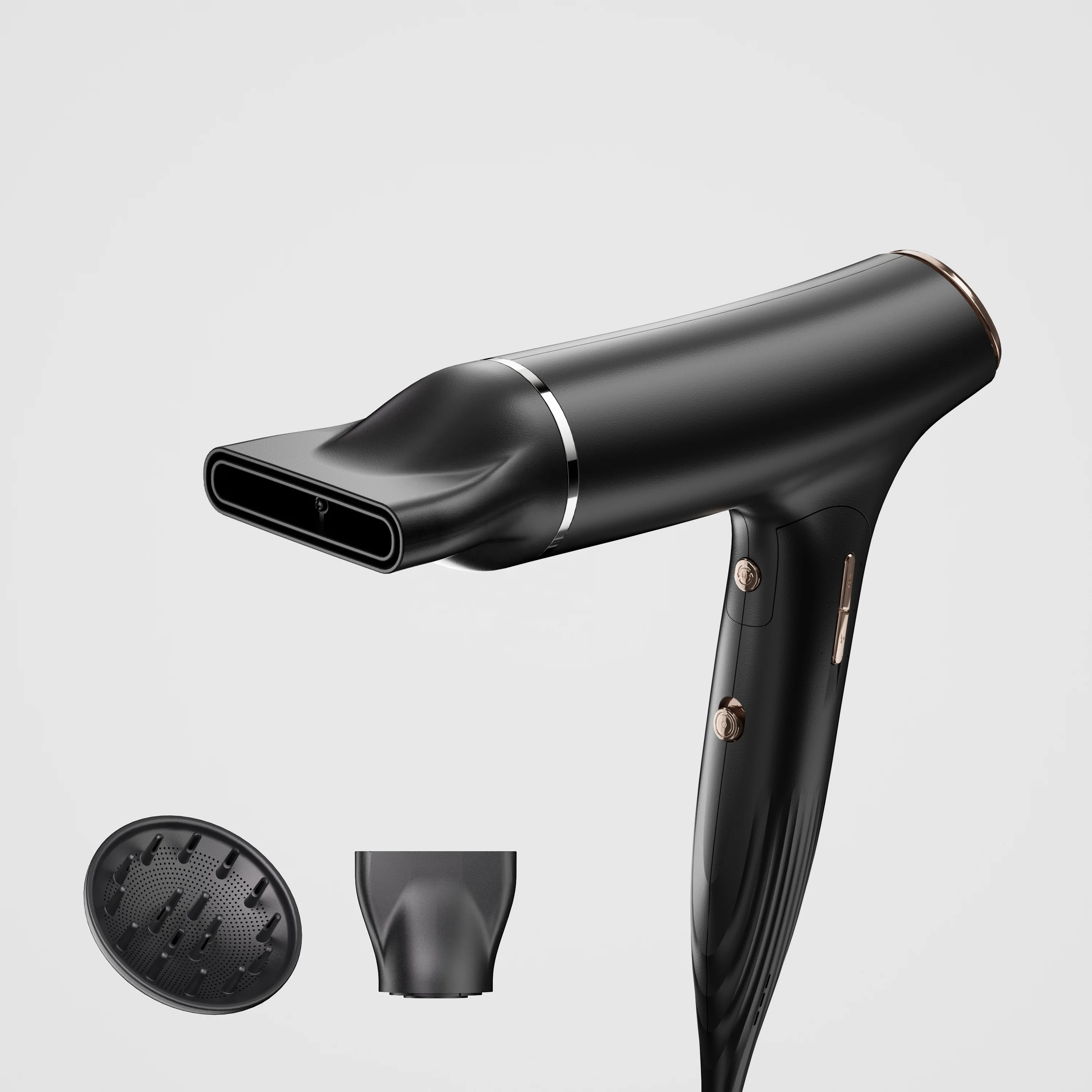 

Профессиональный ионный складной фен с диффузором, 1600 Вт, высокоскоростной беспроводной салонный стайлер для волос для домашнего использования и использования в отеле