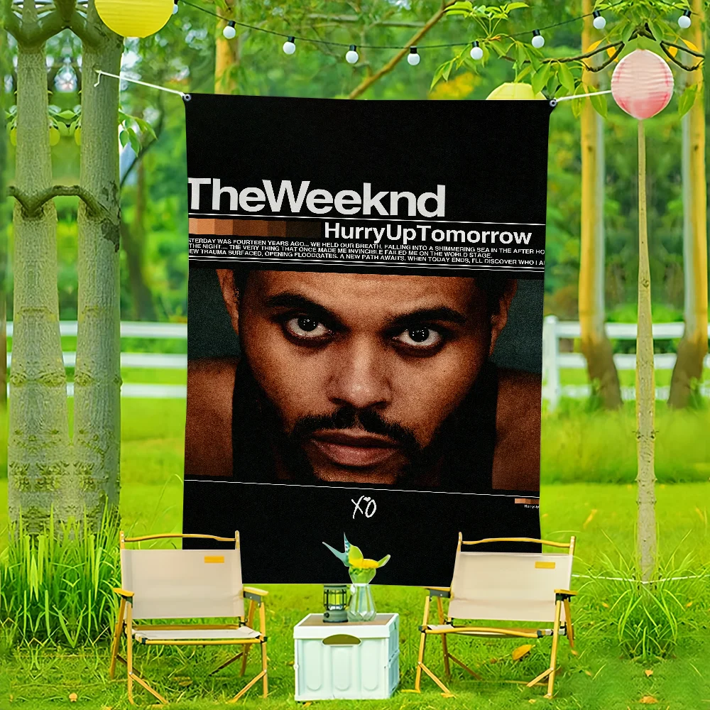 The Weeknd Hurry Up Tomorrow flag For Living Dorm Decor Art Garage Room Home Bar Wall Club Live Decoration Banner