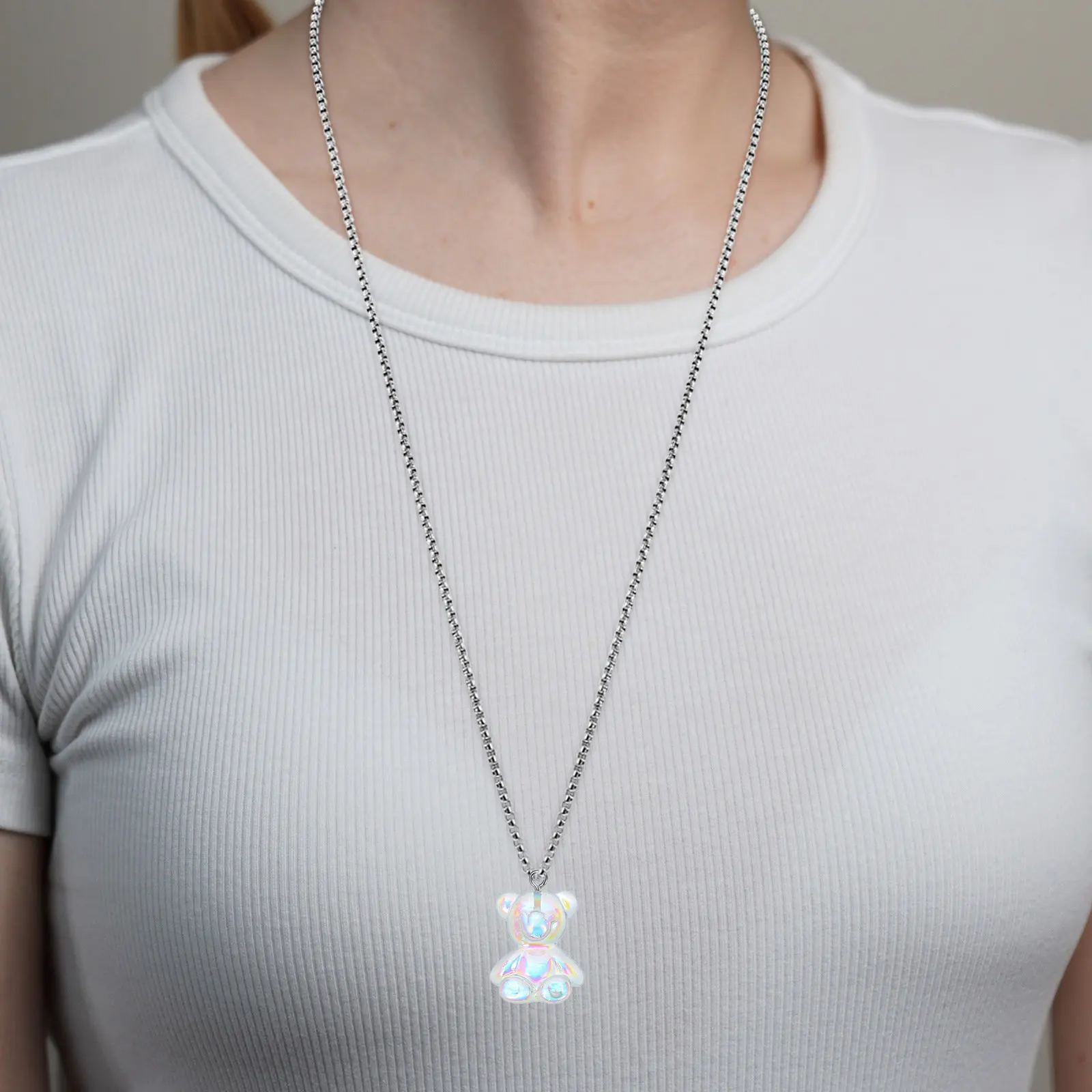 

30Pcs Transparent Bear Pendants Resin Charms for DIY Necklace Bracelet Earrings Jewelry Making Supplies Bulk Mini Charms