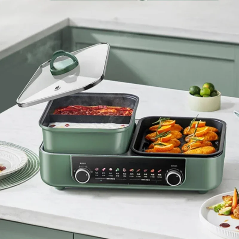 

SUPOR Electric Grill Pan Multi Cooker 1800W High Power BBQ Hot Pot Griddle Hotpot All-in-one Cooking Machine 220V Hot sales