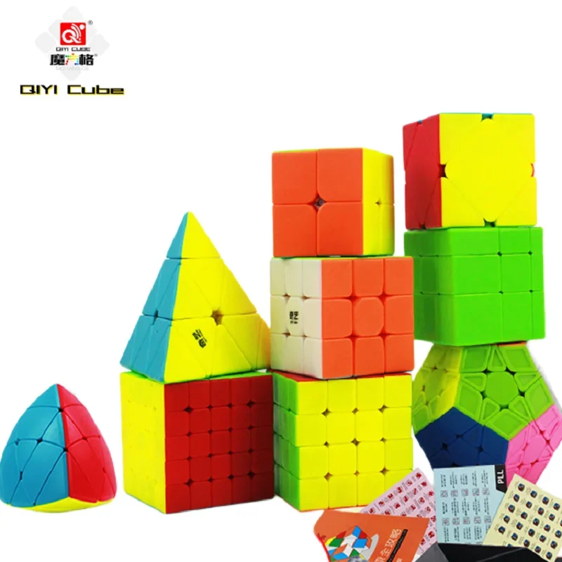 Qiyi-子供のための特別なプロのスピードパズルおもちゃ、マジックキューブ、ミラーレスコンティンクス串sq1special、2x2、3x3、4x4、5x5