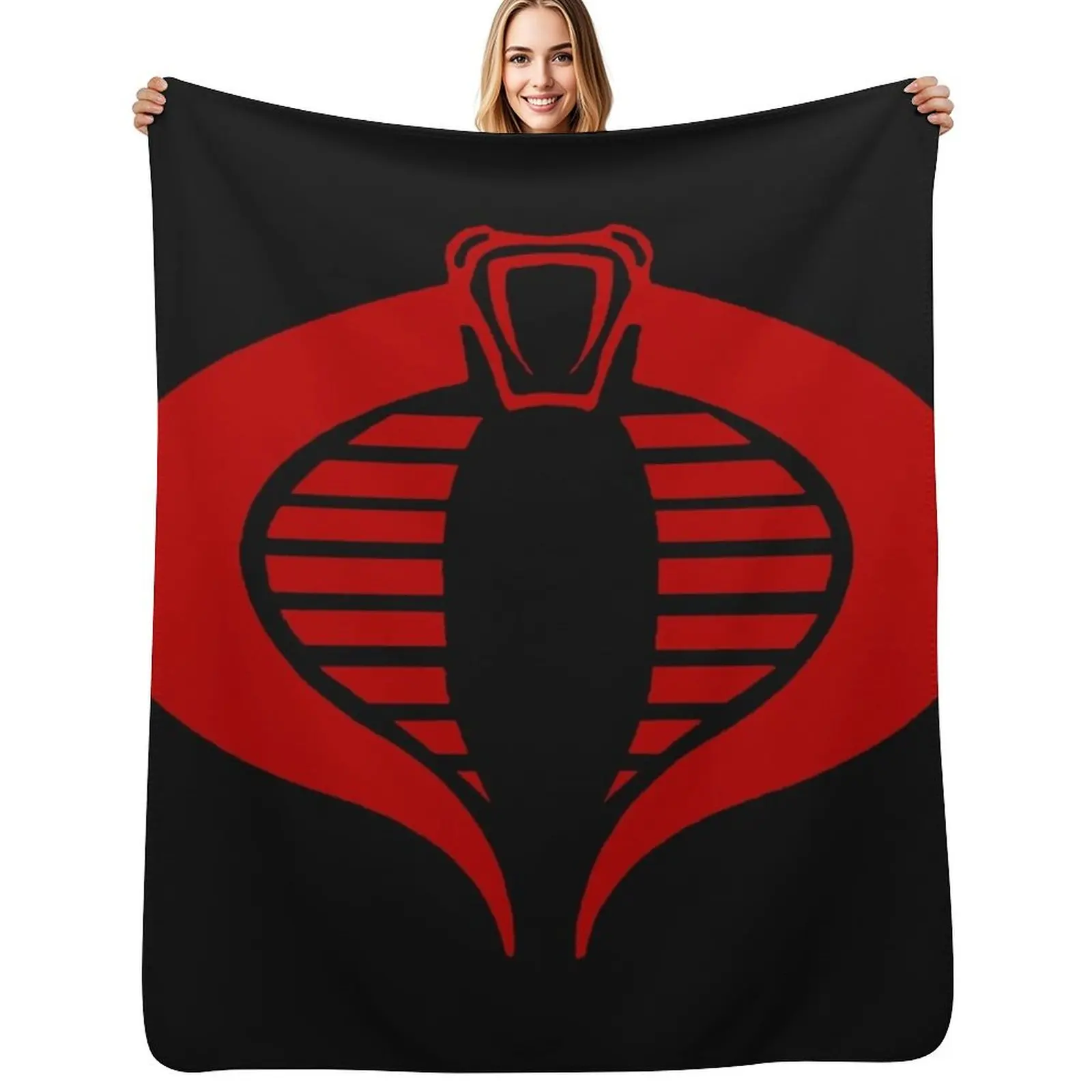 

Gi Joe Cobra Enemy Logo Throw Blanket Beautifuls Bed linens For Baby Quilt Blankets
