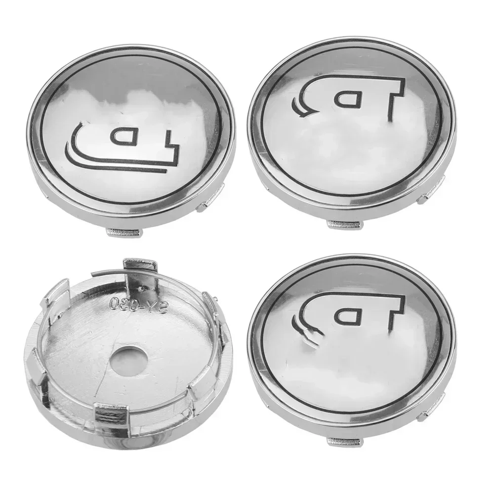 4 Stuks 60/75Mm Lichtmetalen Velgen Centre Hub Caps Voor Mercedes Brabus Smart 450, 451, 452 Zilver Zwart B Logo Embleem Badge Auto Accessoires