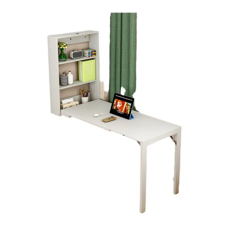 

Small household wall-mounted dining table folding retractable does not take up space multi-function wall-mounted invisible desk