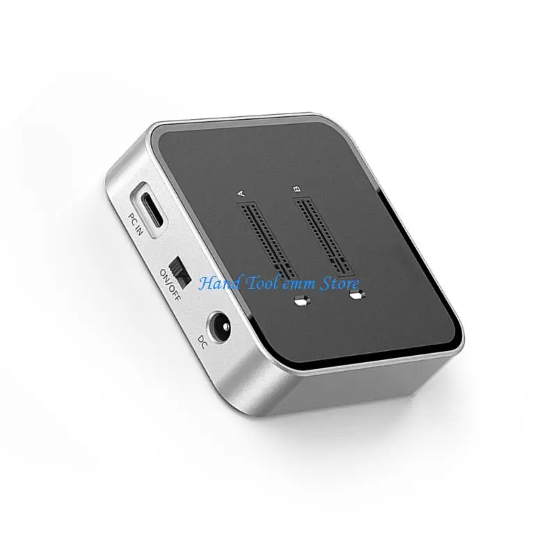 H37F M.2 NVMe SSD Case Enclosure 10Gbps Data Transfer Speed Offline Disk Duplication Function Docking Station for NVMe