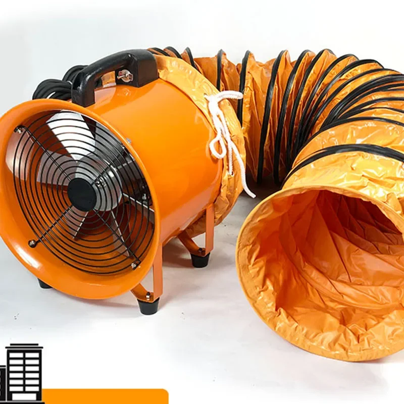 8inch 10inch Portable Axial Flow Fan 220v Air Exchange And Defecation Portable High-speed High-power Blower Strong Duct Fan