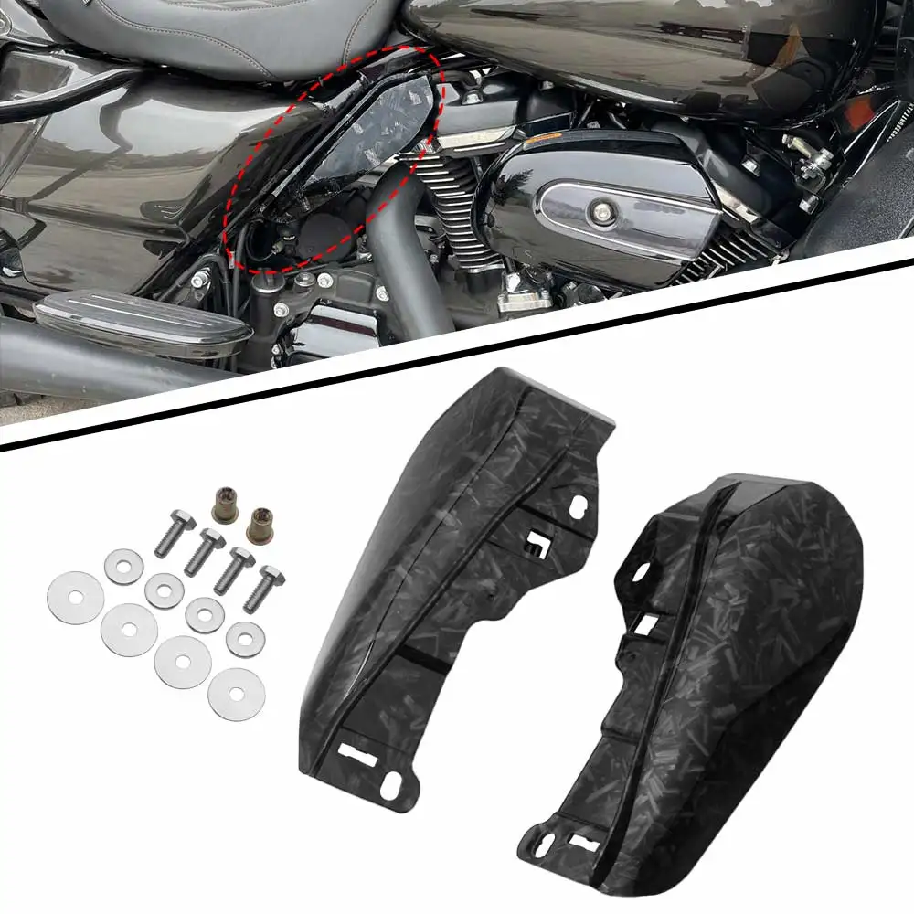 

Mid-Frame Air Deflectors Engine Heat Shields Cover For Harley Street Road Glide CVO Special FLHXLSE FLTRX 2023-2026 Motorcycle