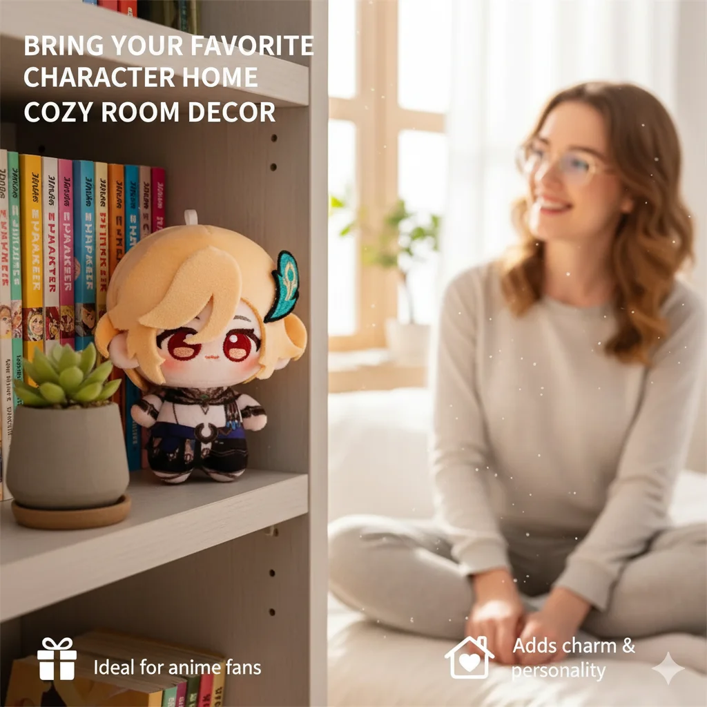 ตุ๊กตาคอสเพลย์คาเวห์จากเกม Genshin Impact ขนาด 10 ซม. ของเล่นตุ๊กตาผ้ากำมะหยี่ ของตกแต่งกระเป๋าเป้สะพายหลัง ของขวัญวันเกิดสำหรับเด็ก