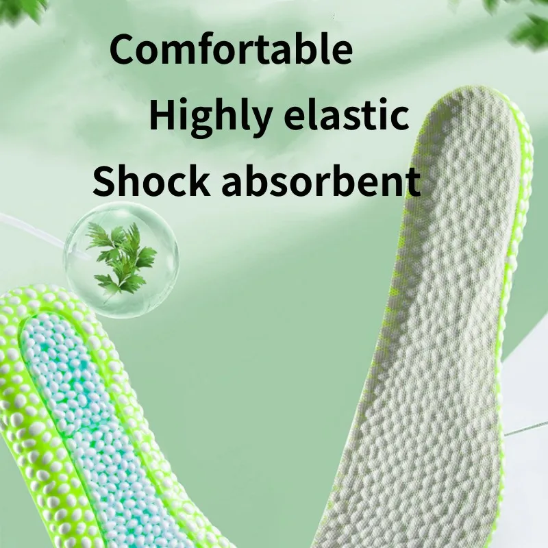 1 Pair New Sport Insoles For Shoes High Elasticity  Air Cushion Shock Absorbing Sole Pad Super Soft Sneakers Soles view 5