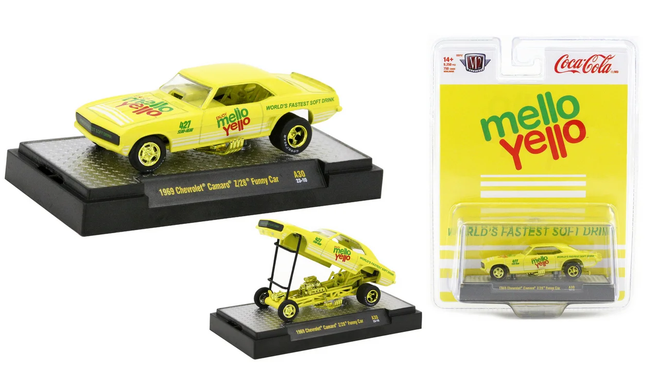 

M2 Machines 1/64 1969 CHE Z/28 FunnyCar Die-cast alloy car model collection display child gift