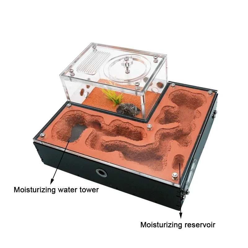 Ant Farm mini CC with External Water Tower Moisturise Ant Nest Pet Ant Queen Breeding Area Anthill Castle Ant House Insect Box