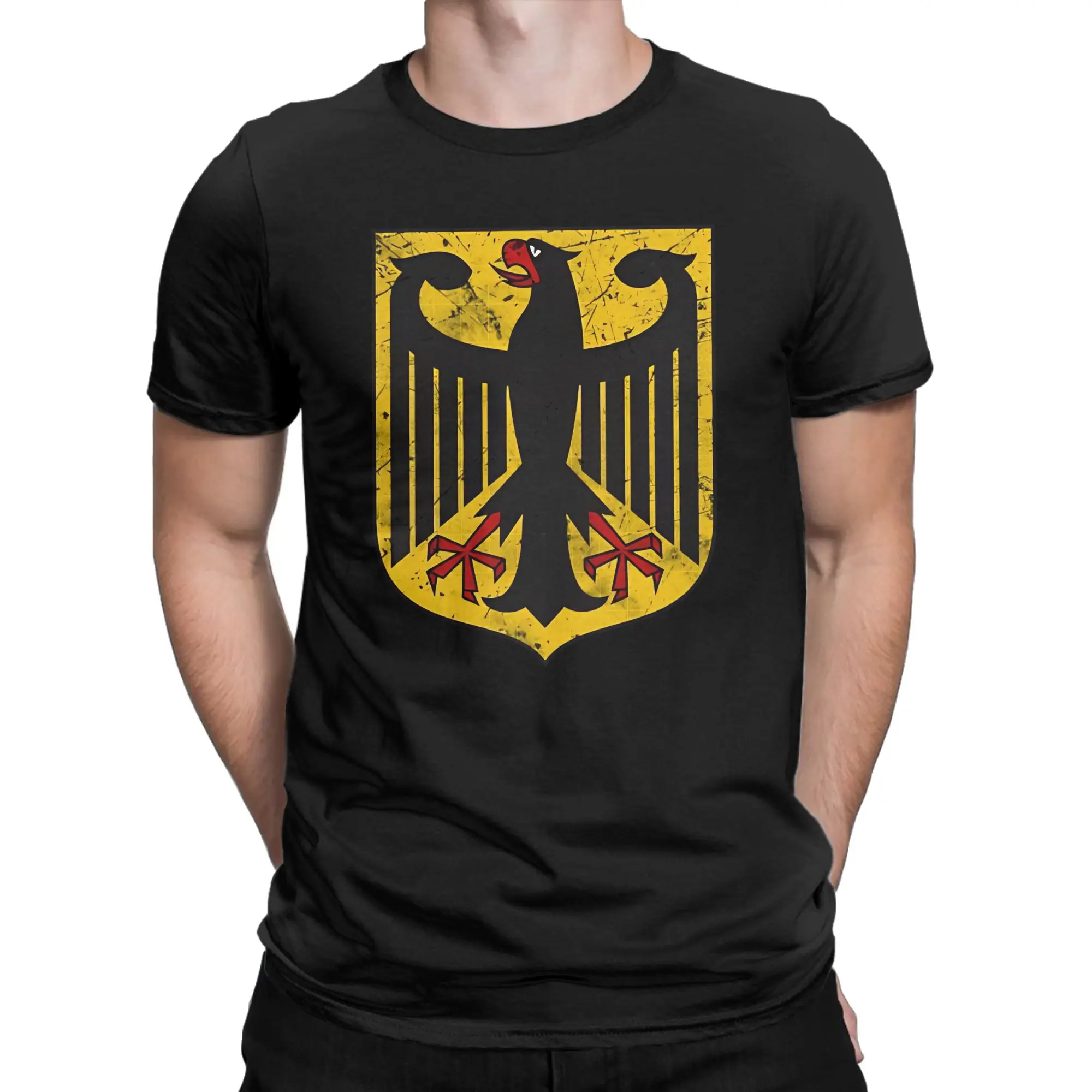 Result T Shirt Summer Germany Flag 100 Cotton T-Shirts For Men Pattern Tshirt Short Sleeves Streetwear Tops