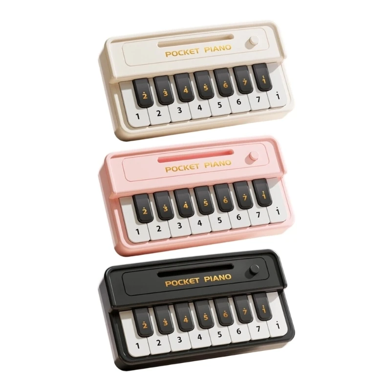 Small Pocket Piano for Kids Educational Musical Toy to Inspire Creativity and Develop Early Music Skills Plastic Texture