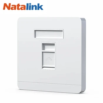 Natalink แผ่นหน้าอีเธอร์เน็ต, 1-พอร์ต/คู่2-Way แผ่นซ็อกเก็ต RJ45ผนังสำหรับสายเคเบิลอีเธอร์เน็ตเครือข่ายกล่องหลัก