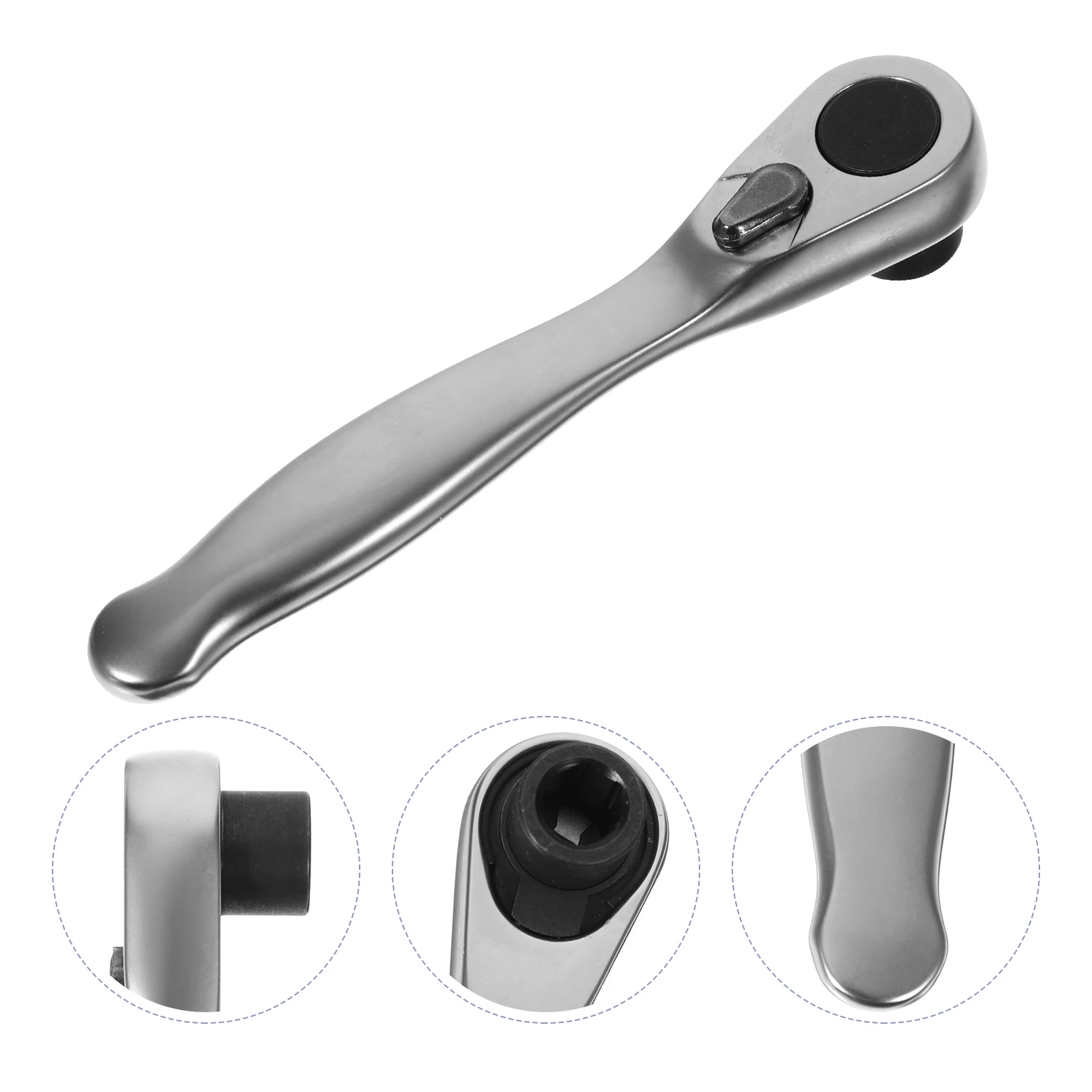 

Ratcheting Wrench Screwdriver H Tool Mini Spanner Quick Release Repair Durable Steel Versatile Portable Efficient Labor Saving