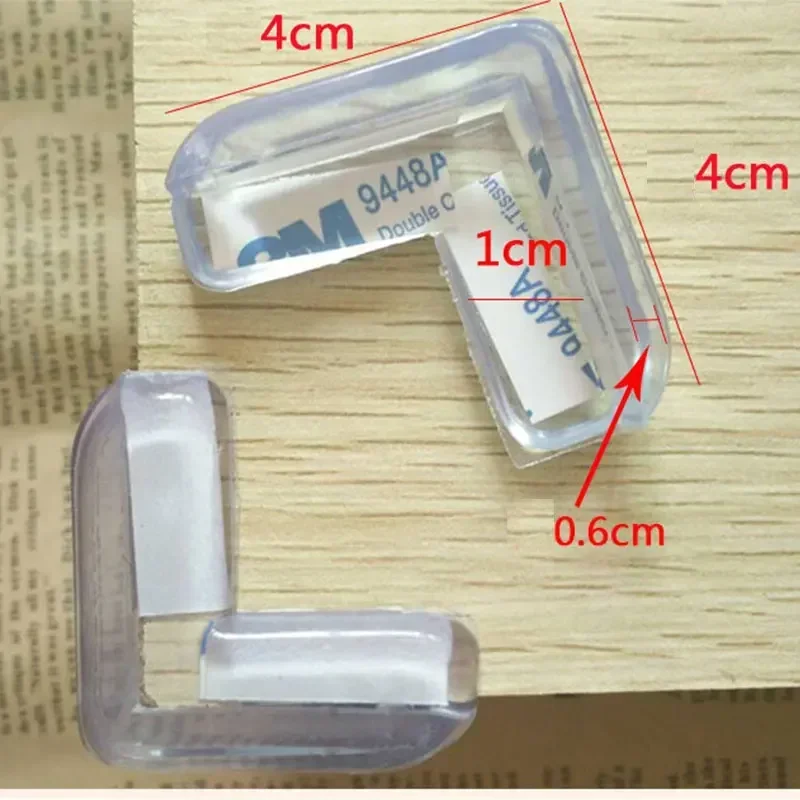 4 pçs/set bebê silicone seguro protetor de canto guardas de borda de segurança para proteção infantil capa almofadas de ângulo acessórios de guarda de segurança