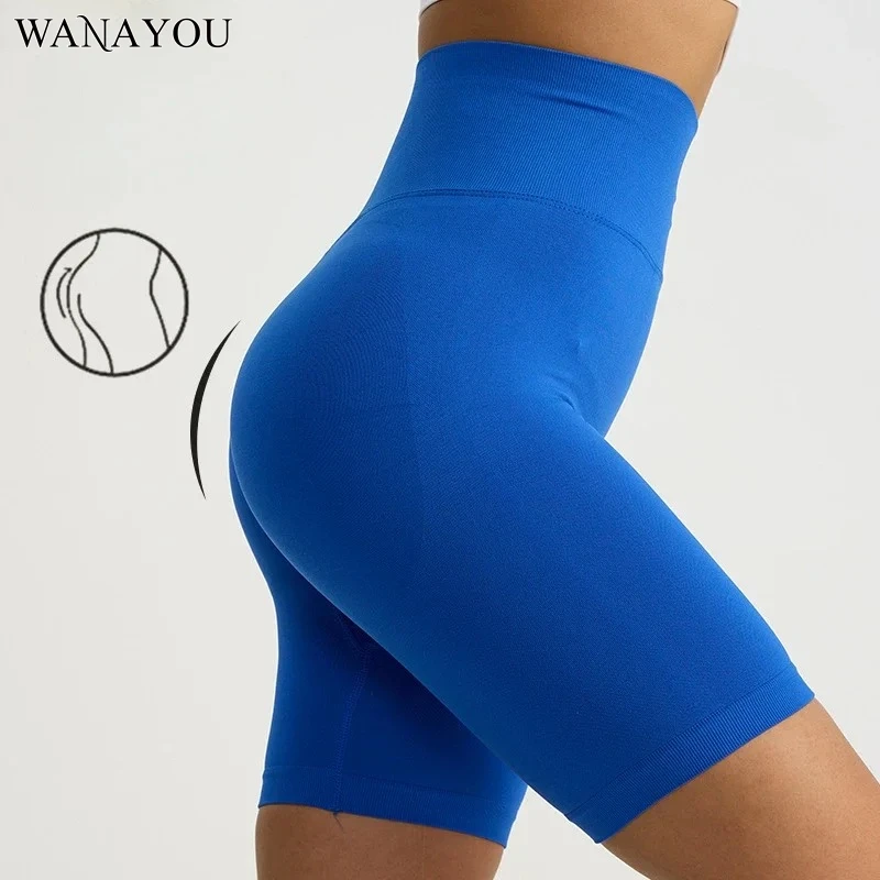 

WANAYOU Seamless Yoga Leggings for Women, Running and Cycling Leggings, High Waisted Fitness Leggings, Yoga Shorts