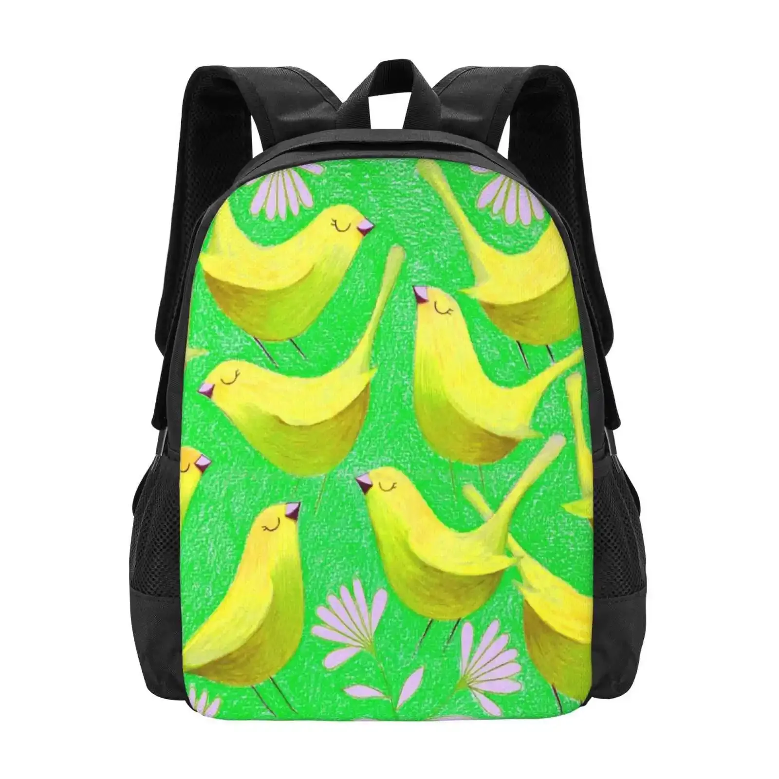 

Золотые птицы на лайме, Лидер продаж, школьный рюкзак, модные сумки, чехол для телефона, стационарный чехол, кожаный кошелек для телефона с птицами