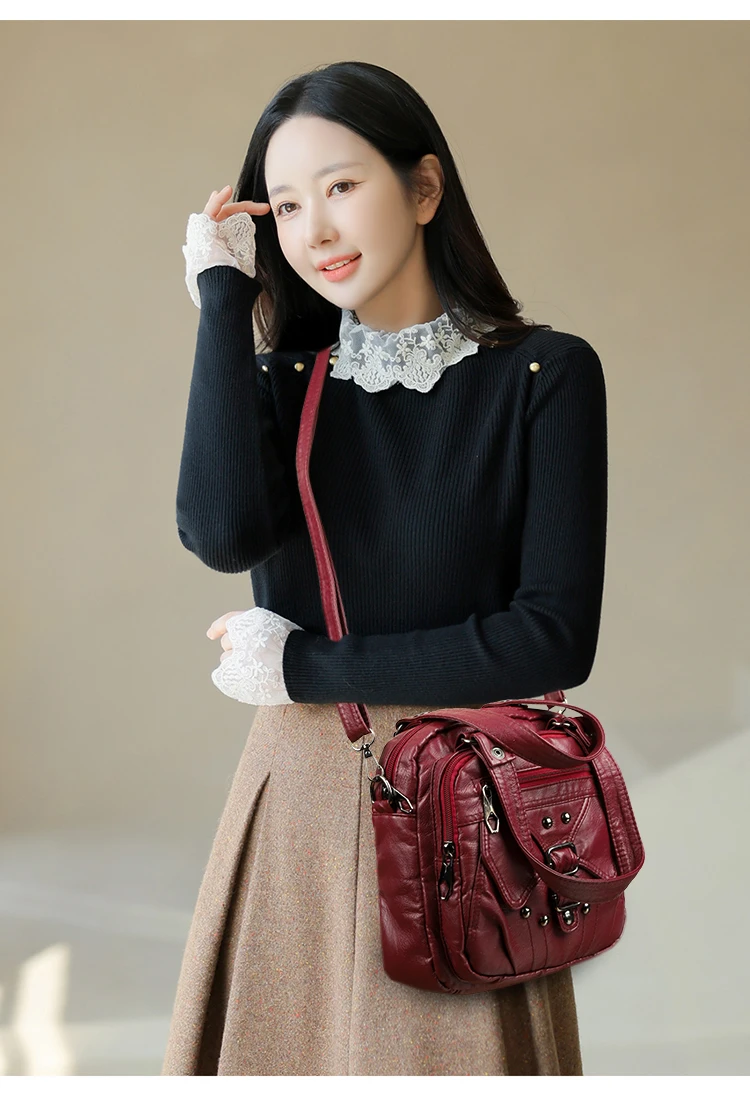 حقيبة كتف نسائية عصرية متعددة الوظائف من البولي يوريثان حقيبة كتف حقيبة كروس حقيبة يد حقيبة مدرسية mochila حقيبة نسائية ita حقيبة بيضاء باك