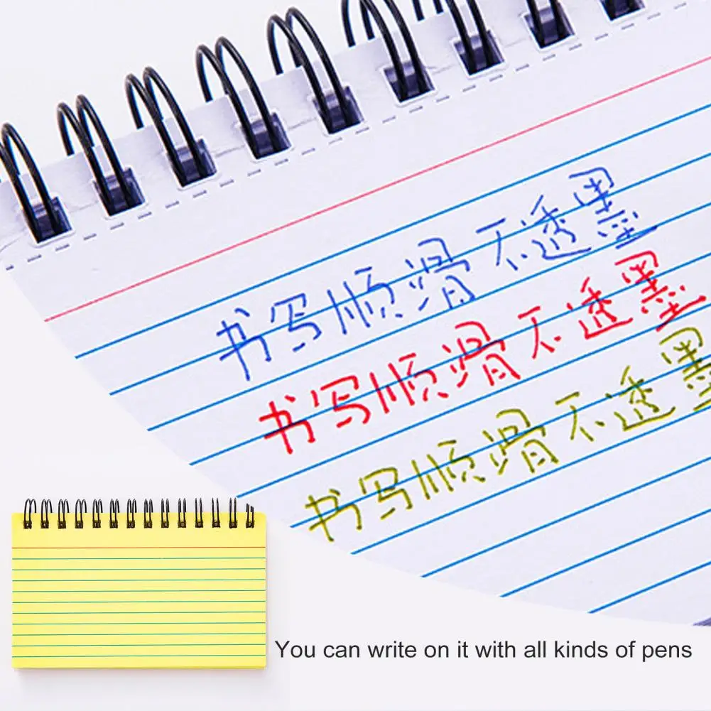 Schedule Notebook Smooth Paper Notebook Colorful Coil Design Notebook Spiral Index Cards for Study Office School Smooth Writing