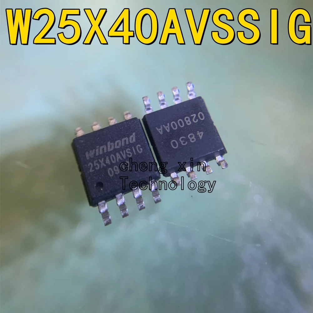 W25X40AVSSIG 2PCS 20pcs 10PCS New and Original silkscreen:25X40AVSIG Flash FLASH SMT SOP8 Wide Body memory chip