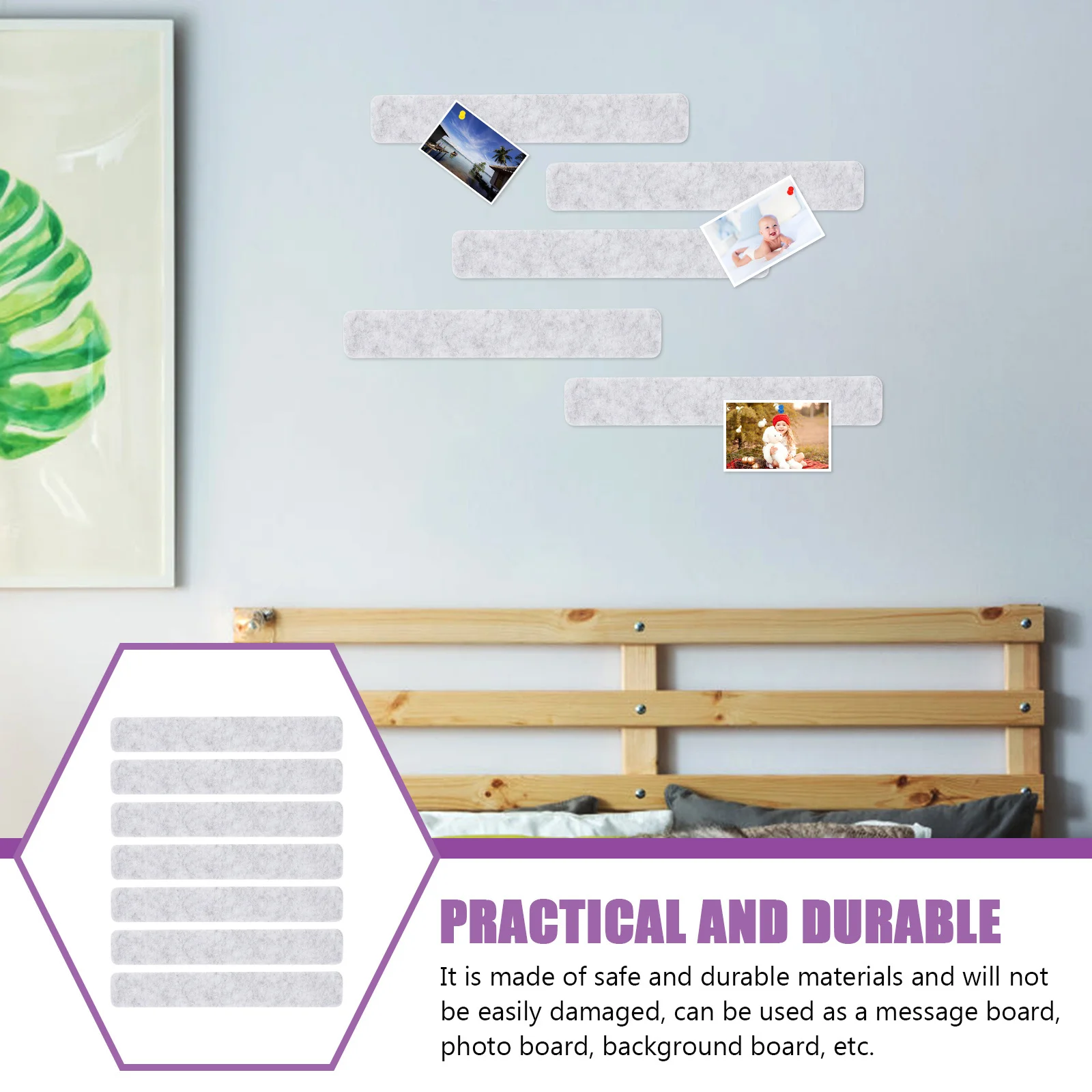 8 قطعة ورأى لوحة الإعلانات بار شرائط مجلس بار شرائط سهلة الاستخدام دبابيس تثبيت تأثير مذكرة قطاع تذكير الأشياء بشكل مريح