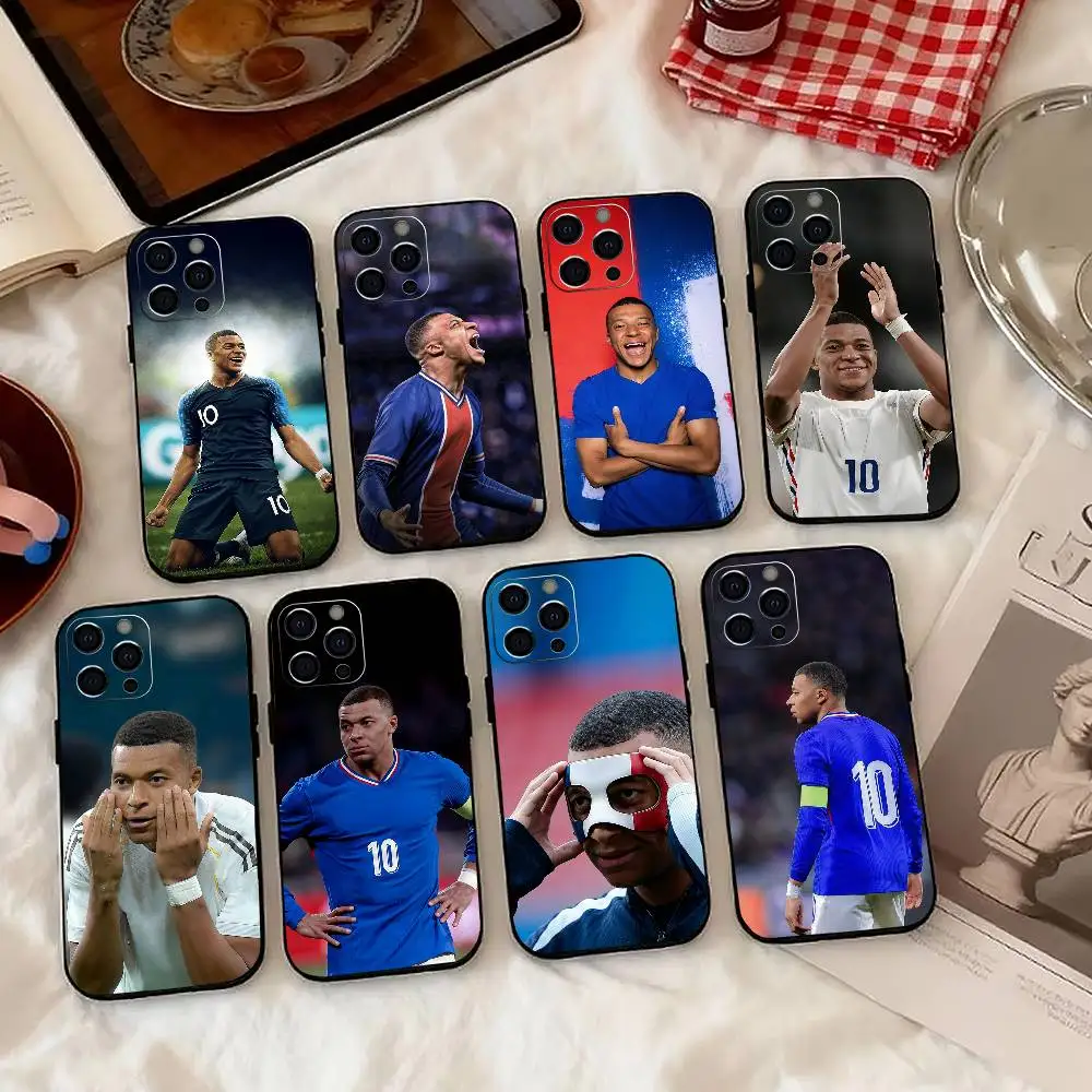 

Football Star m -MbappeS-s Phone Case For iPhone 17, 16,15,14,13,12,11 Plus,Pro Max, Others Soft Black Cover