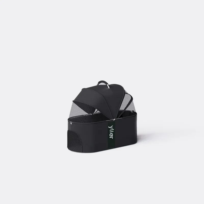 2024 ใหม่กลางแจ้งที่ถอดออกได้ล้างทําความสะอาดได้ Multifunctional Luxury Pet รถเข็นเด็กแบบพกพา Travel สัตว์เลี้ยงแบกตะกร้า