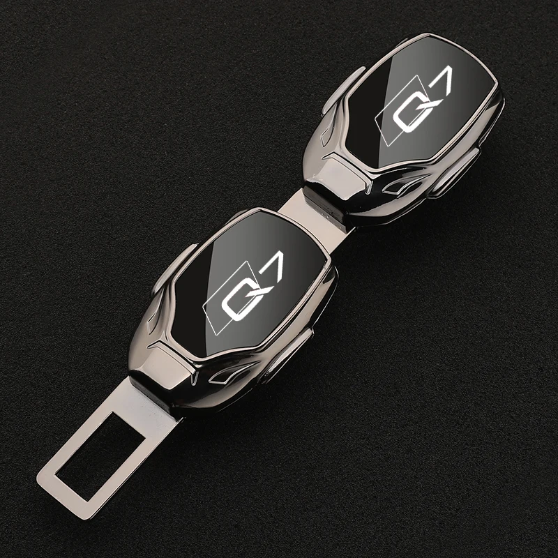 Car seat belt locker carabiner extender insurance belt insert buckle for audi Q7 with logo car accessories