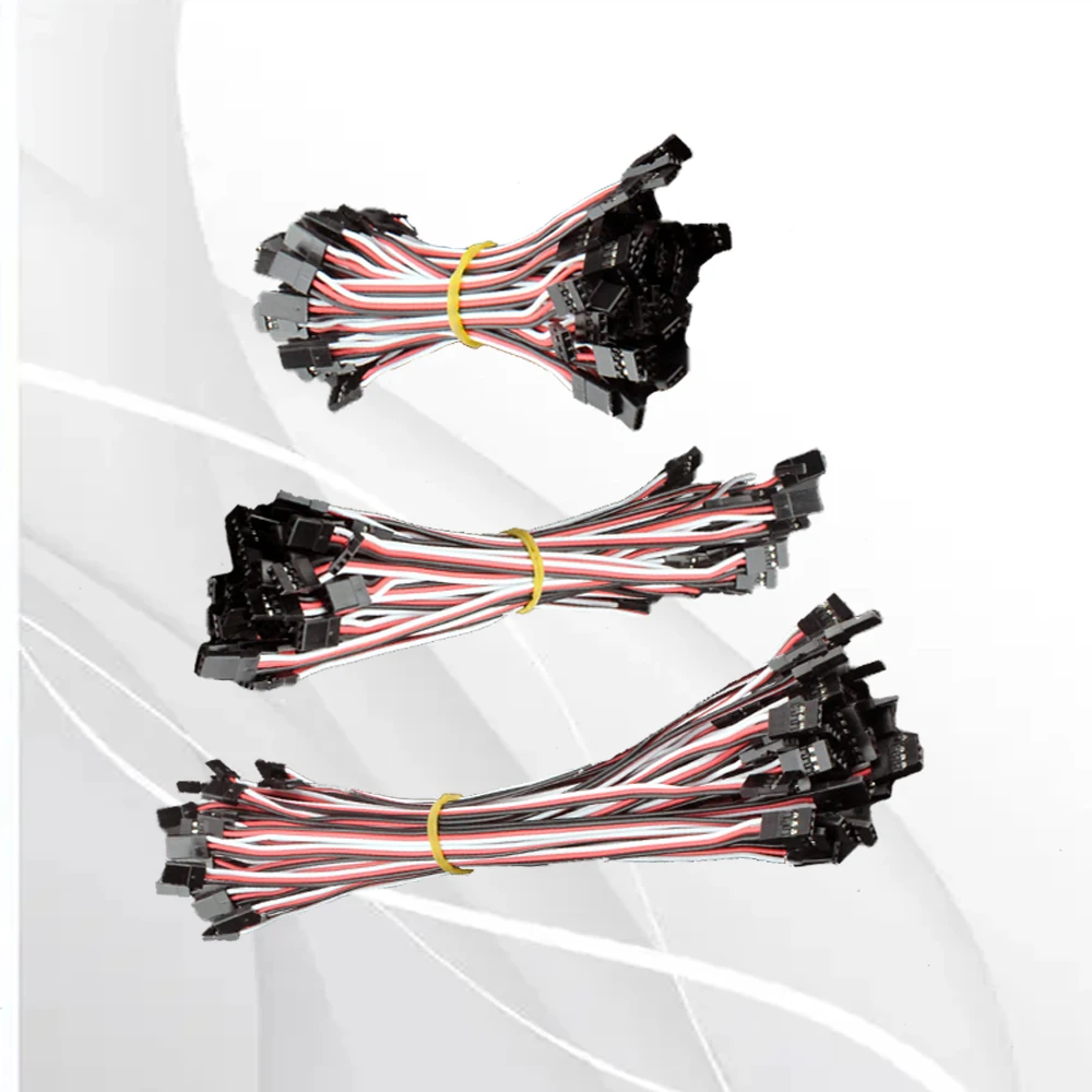 10Pcs 10cm 15cm 30cm Male To Male JR Plug Servo Extension Lead Wire Cable For KK MK MWC APM Flight Controller RC Helicopter