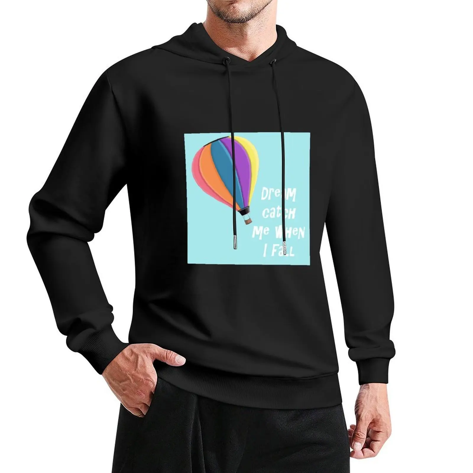 Dream Catch Me Air Balloon هوديي ملابس الخريف الرجال الشتاء سترة الرجال الملابس أنيمي الملابس الرجال هوديي المعتاد