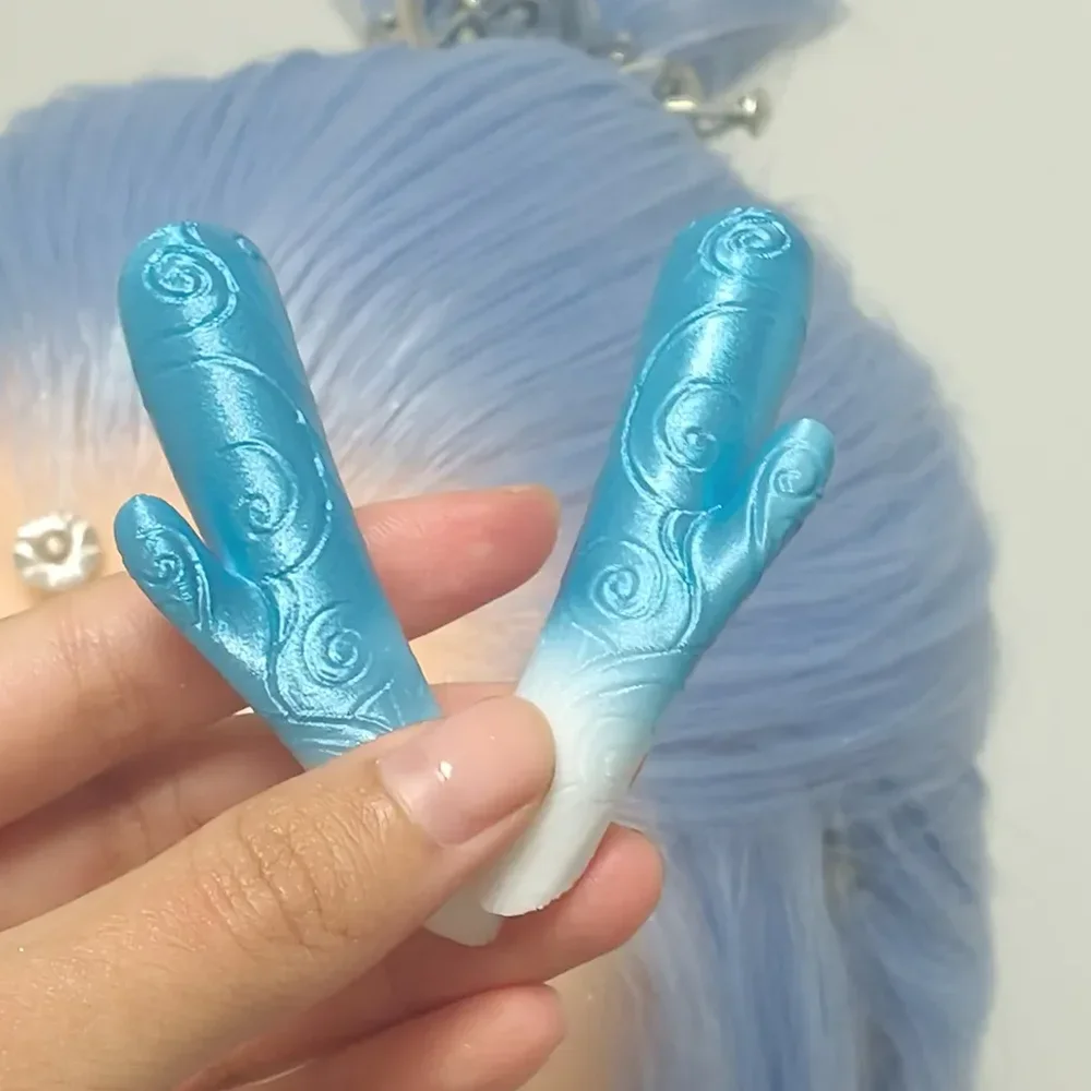 New 2025 Movie Nezha The Demon Children Make Waves in the Sea Aobing Cosplay Headwear Dragon Horn Headdress Accessories Prop