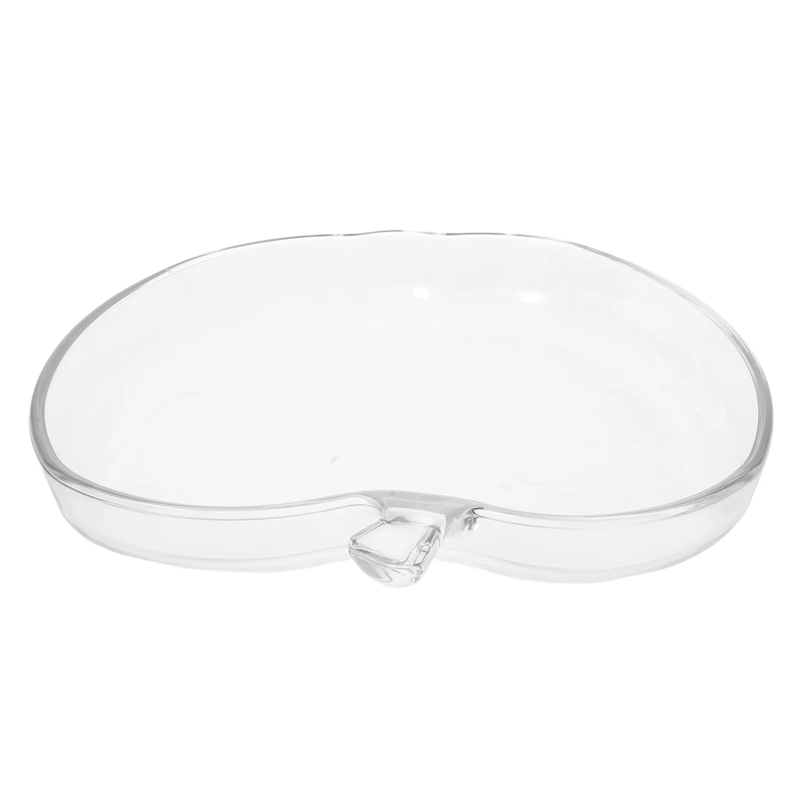 

Apple-shaped Salad Plate Home Decor Clear Fruit Bowl Decorative Candy Platter Dessert Tray