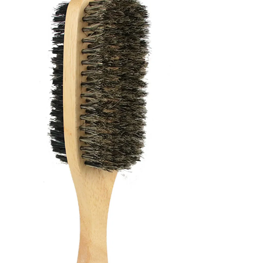 1Pcs Small Portable Beard Brush Premium Material Gentle Skin Contact Professional Beard Comb Mustache Cleaner Hairdressing