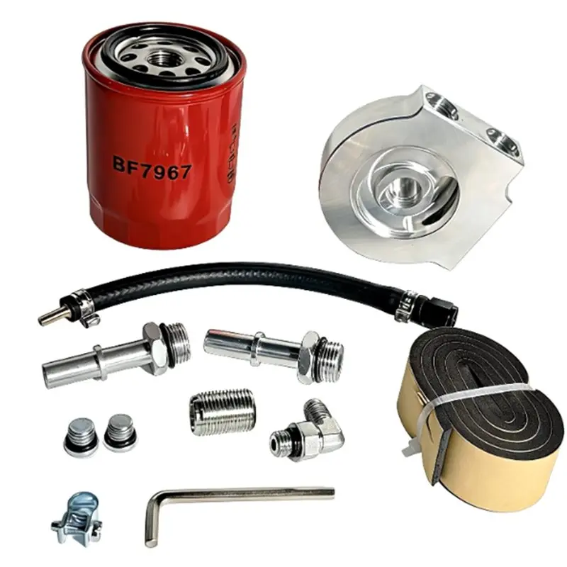 

For Ford Powerstroke F250/F350/F450/F550 6.7L 2011-2025 Compatible Upper Fuel Filter Conversion Kit- 121003