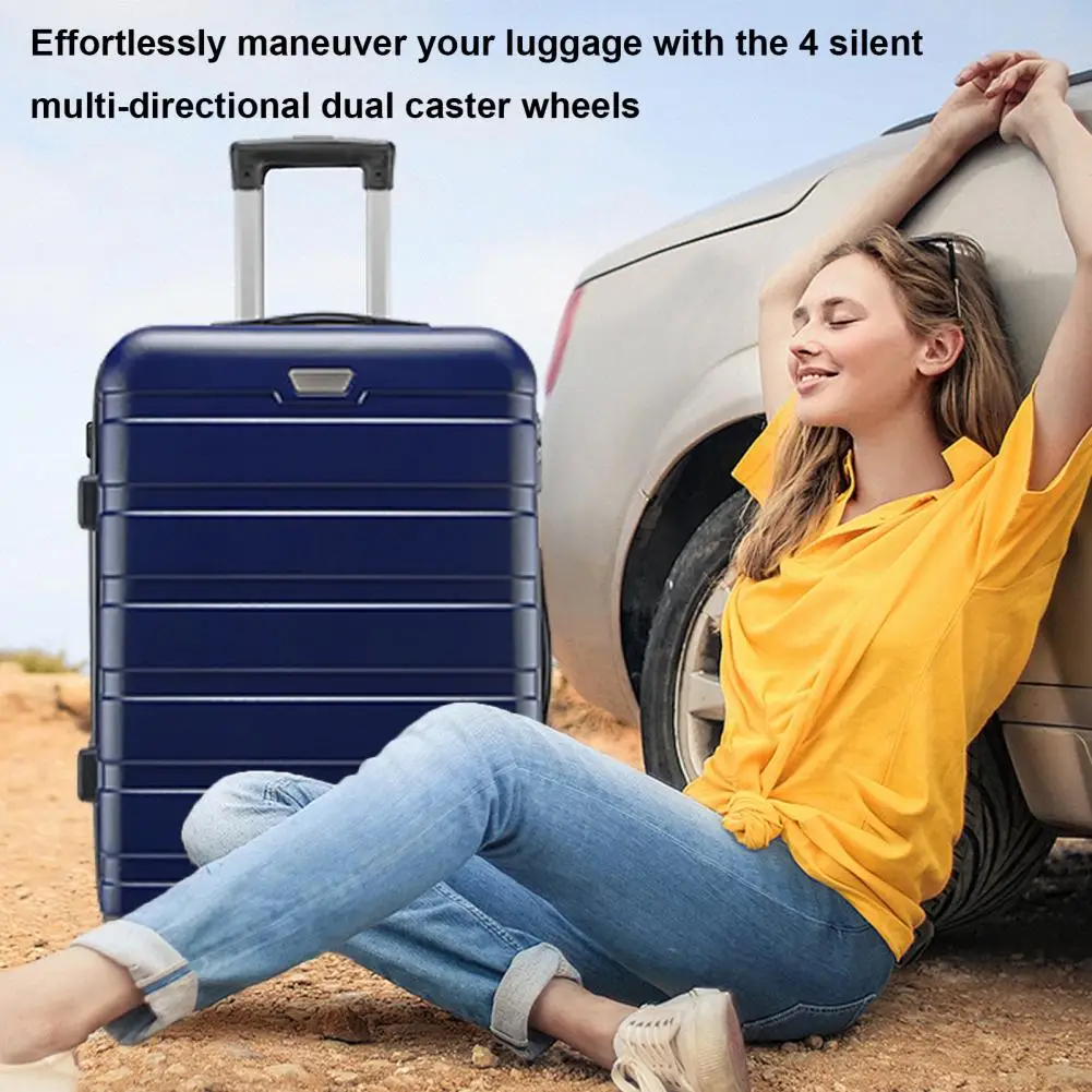 3 Pcs/Set 20/24/28 Inch Luggage Suitcase Large Hard Shell Spinner Wheel TSA Lock Suitcase Earthquake-resistant ABS Luggage Set