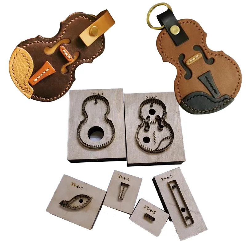 

Violin Pendant Knife Molds, Violin Bag Pendant Knife Molds, DIY Handmade Leather Goods Knife Molds