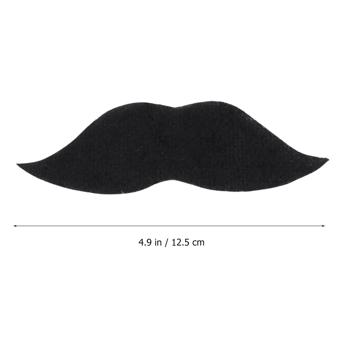 6 Pcs Self Adhesive Mustaches Cosplay Props Fake Artificial Masquerade Party Decorations Black Novelty