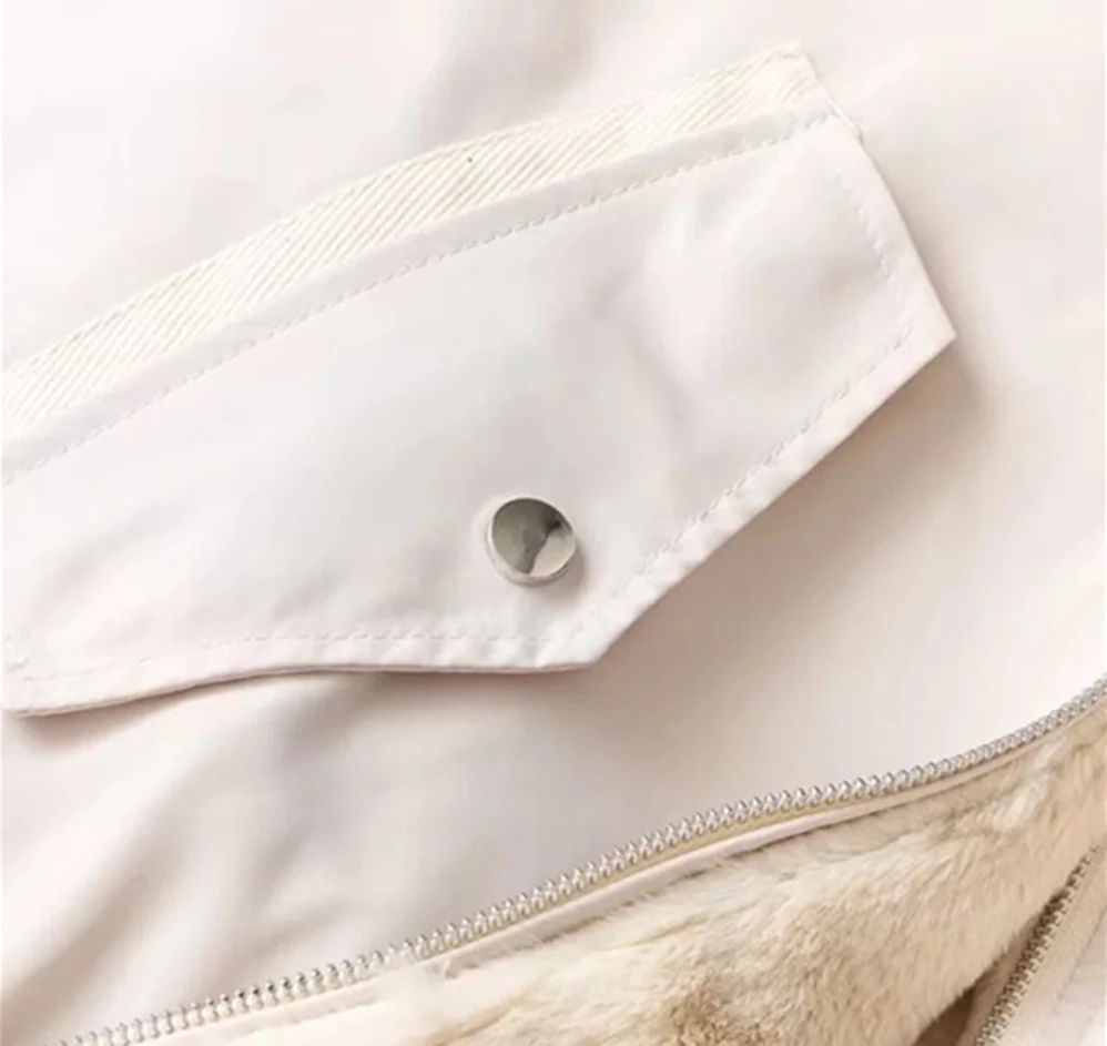 سترة نسائية جديدة للخريف والشتاء من صوف الضأن على الوجهين معطف قطني للخريف والشتاء