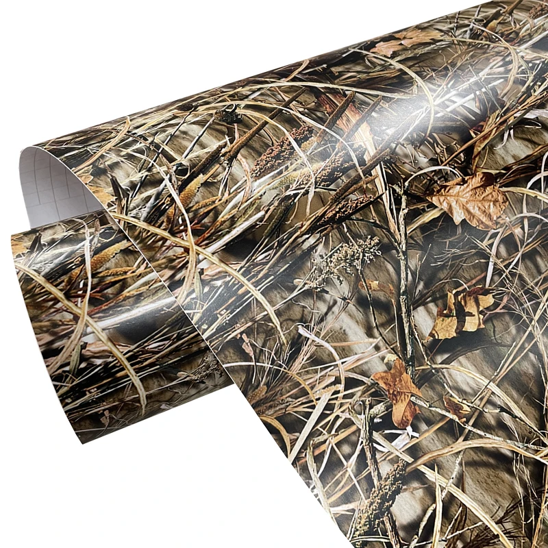 Premium Shadow Grass Blades Camouflage Vinyl Wrap Film Rolle DIY Selbstklebende Aufkleber Aufkleber Automotive Car Wrapping Folie
