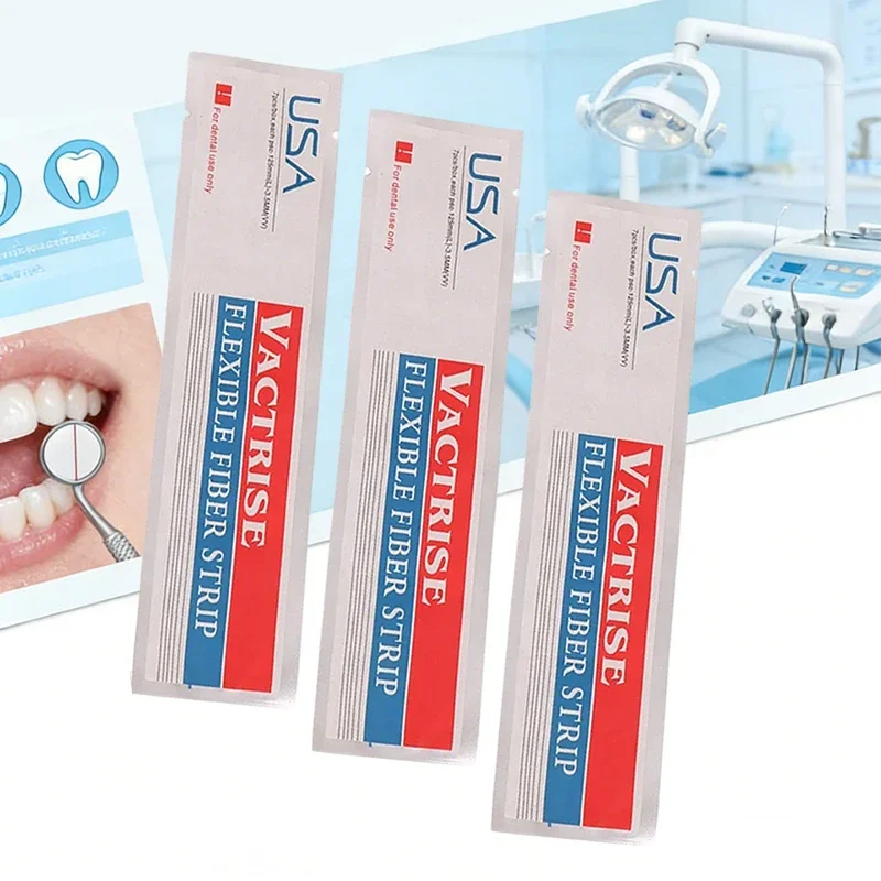 Flexible Dental Fiber Strip Orthodontic Retainer Support Light Cure Bonding Loose Tooth Fixation Tool