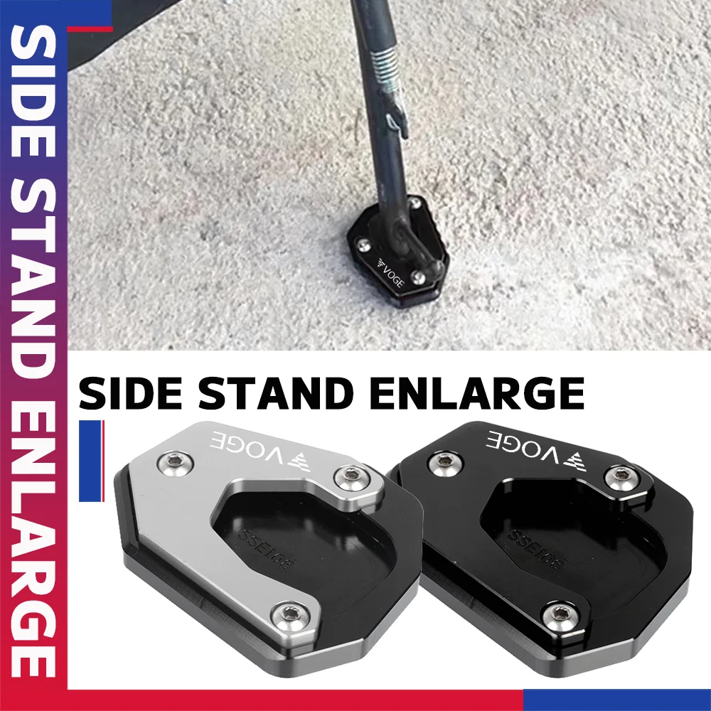 

For Loncin VOGE 300 RALLY 300 GY 300 300RALLY 300GY Motorcycle Accessories Kickstand Side Stand Enlarger Extension Plate Pad