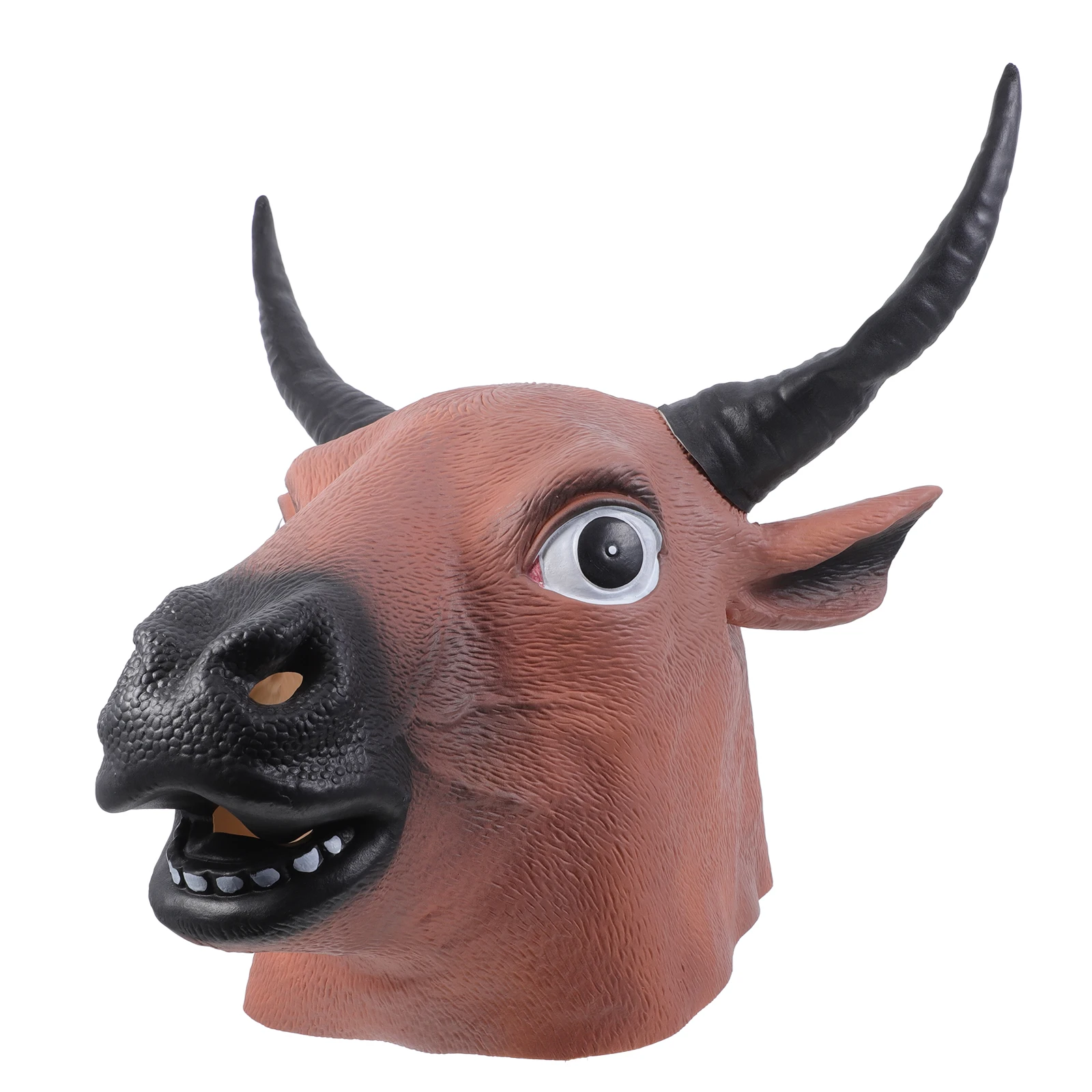 

1pc Bull Head Mask Animal Headgear Halloween Party Cosplay Costume Fancy Dress Mask Comfortable Lightweight Funny Masquerade Cow